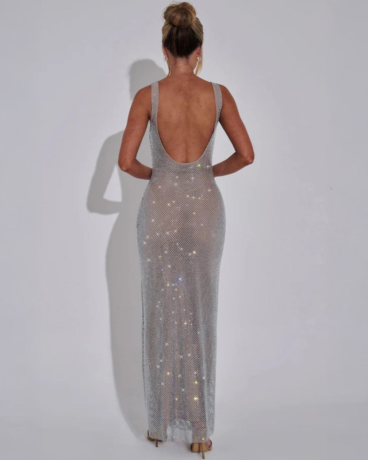 Women's Elegant Sequin Evening Gown