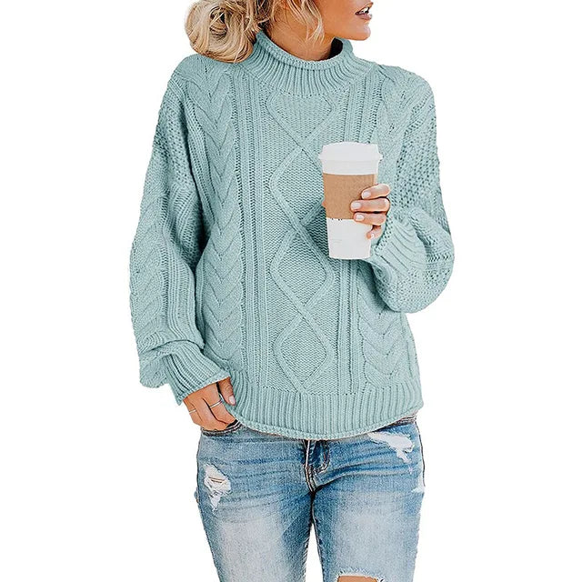 Women's Elegant Turtleneck Sweater