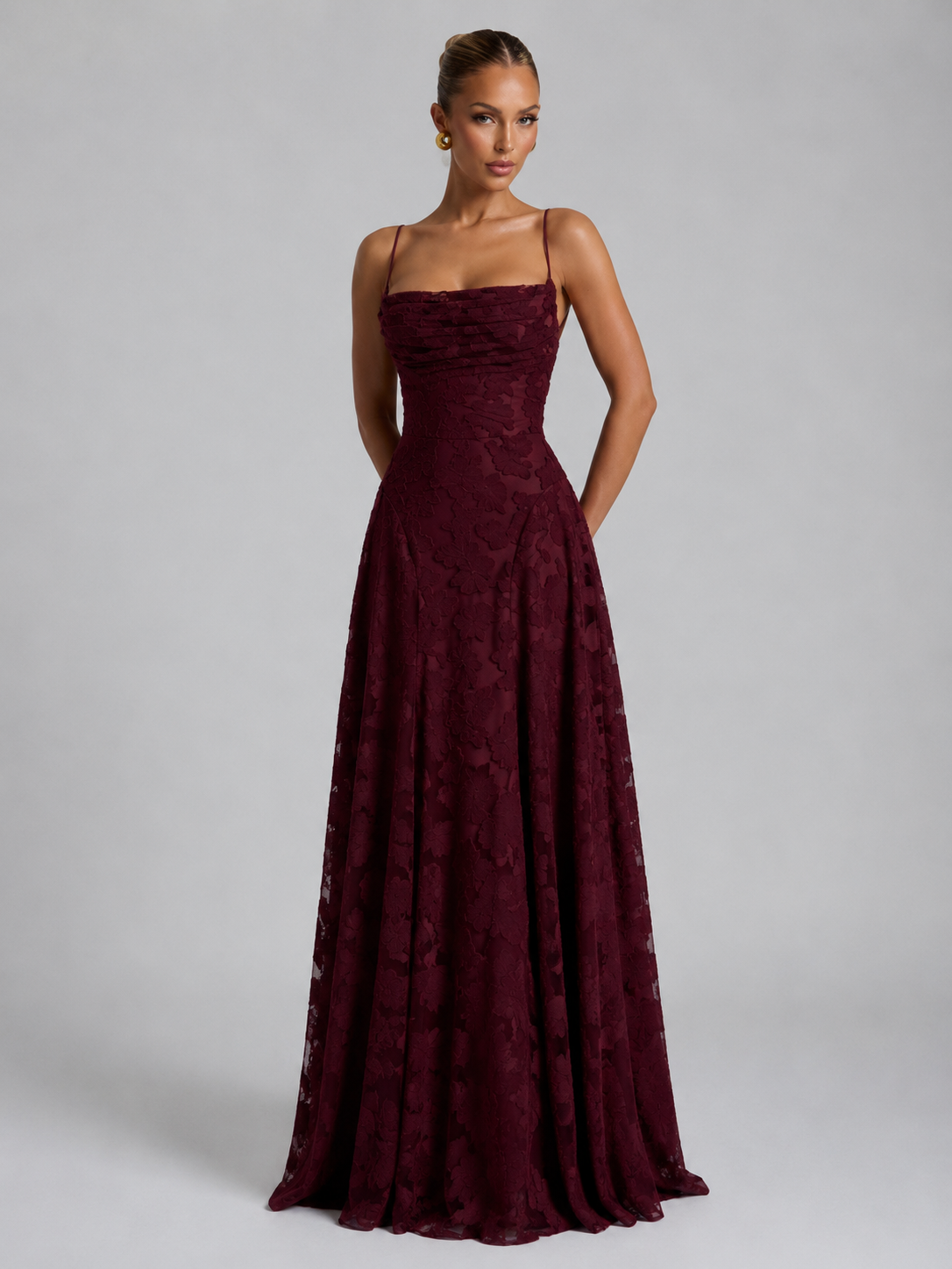 Women's Floral Sculpted Maxi Dress