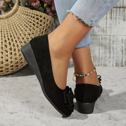 Women's Orthopaedic Ballet Flats with Bow for All-Day Comfort