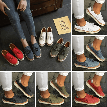 Women's Perforated Slip On Sneakers
