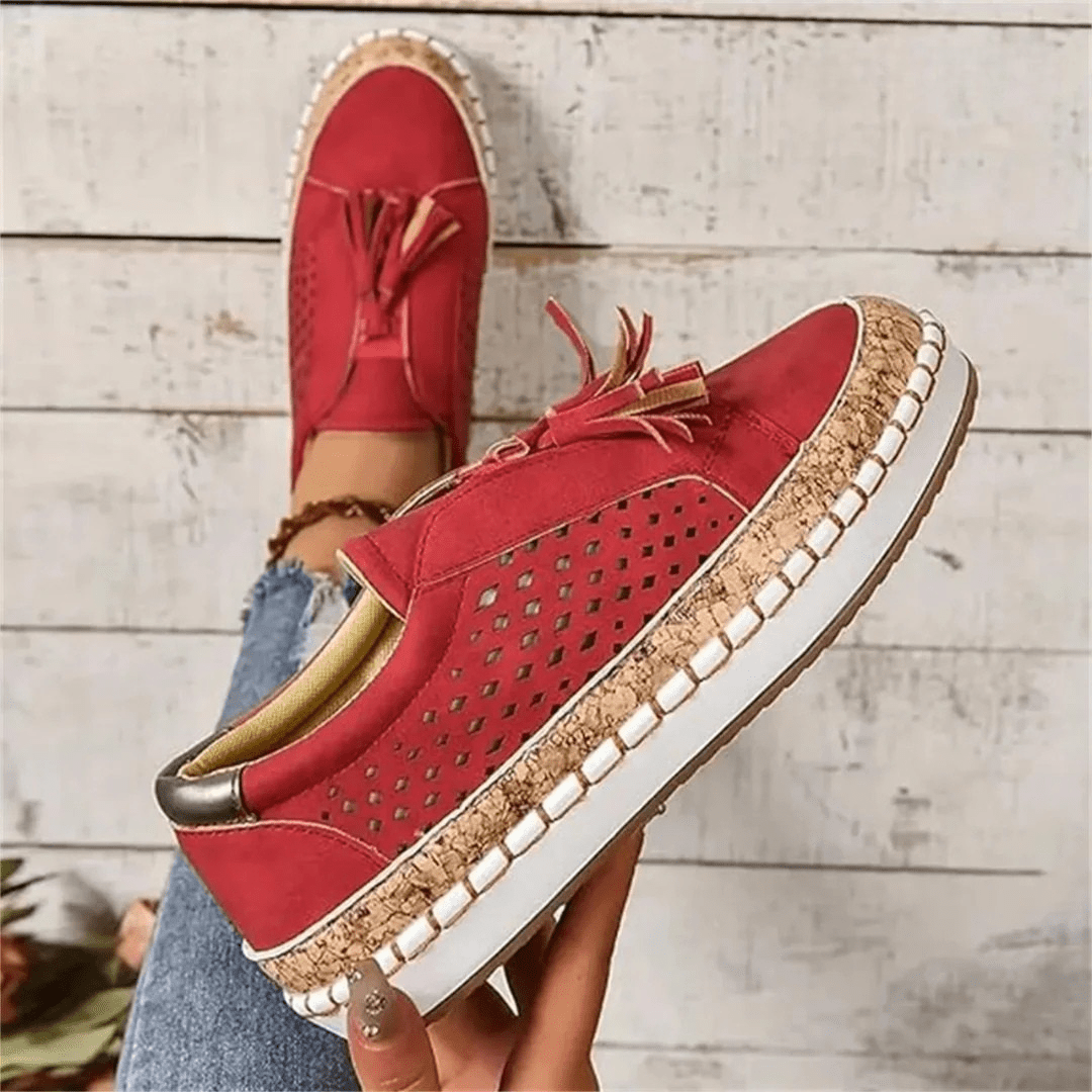 Women's Perforated Slip On Sneakers