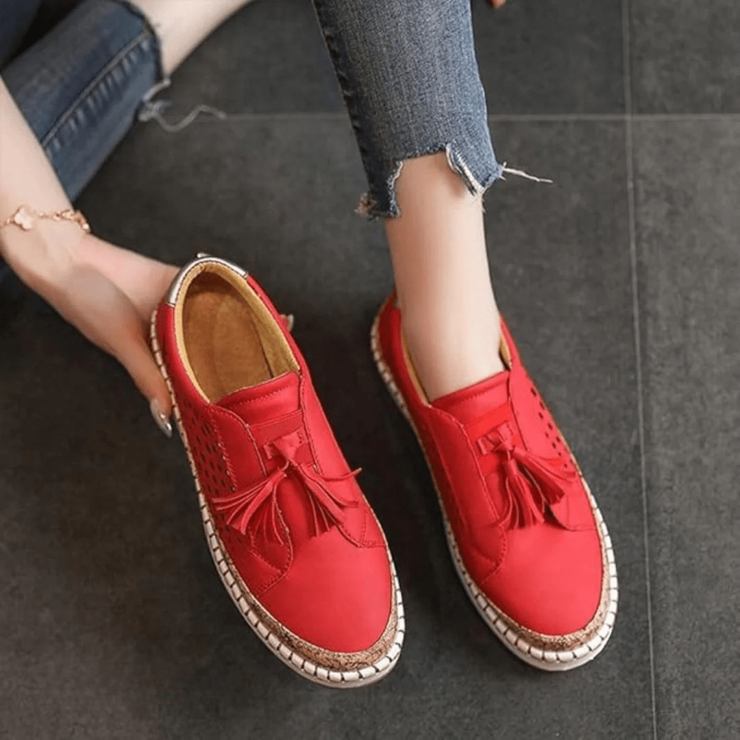 Women's Perforated Slip On Sneakers