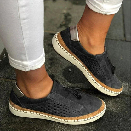 Women's Perforated Slip On Sneakers