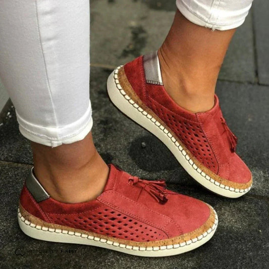 Women's Perforated Slip On Sneakers