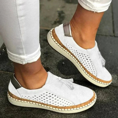 Women's Perforated Slip On Sneakers
