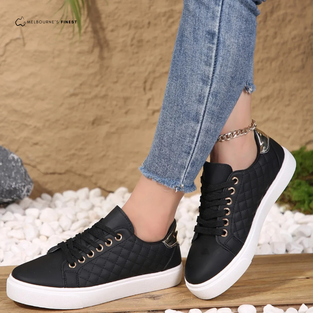 Women's Quilted Casual Sneakers for Everyday Wear