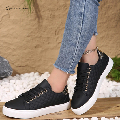 Women's Quilted Casual Sneakers for Everyday Wear