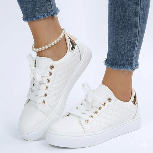 Women's Quilted Casual Sneakers for Everyday Wear