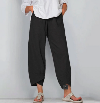 Women's Relaxed Linen Blend Pants for Summer