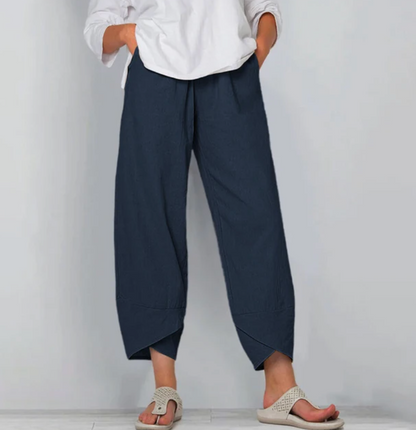 Women's Relaxed Linen Blend Pants for Summer