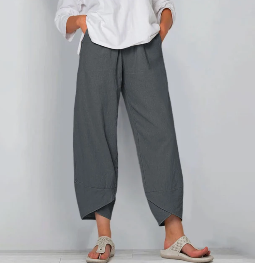 Women's Relaxed Linen Blend Pants for Summer