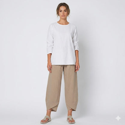 Women's Relaxed Linen Blend Pants for Summer