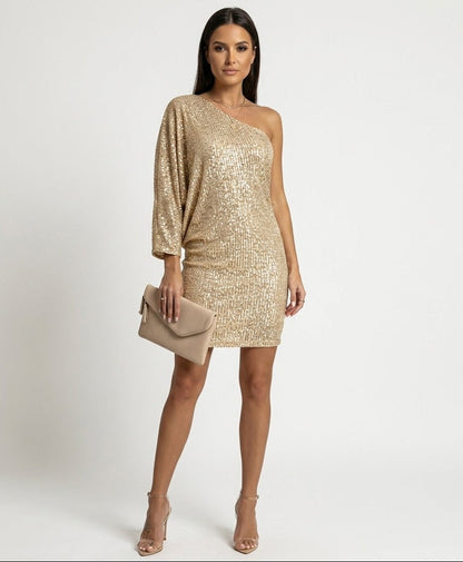 Women's Sequin Party Dress with Radiant Glamour