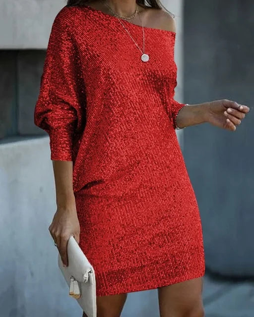 Women's Sequin Party Dress with Radiant Glamour