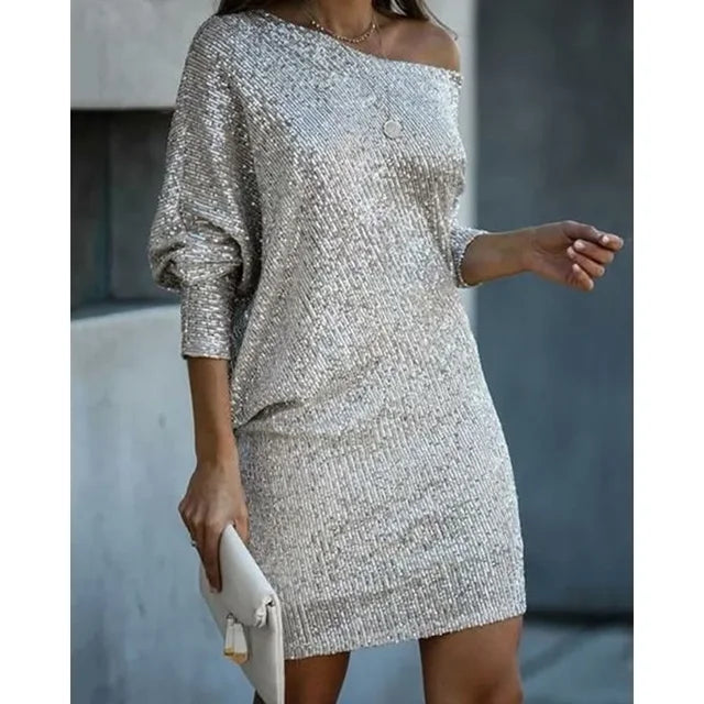 Women's Sequin Party Dress with Radiant Glamour