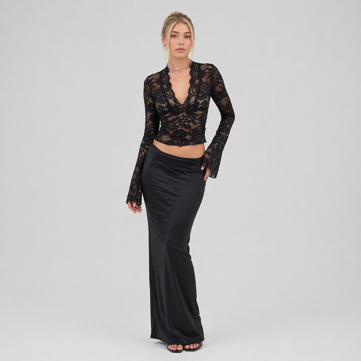 Women's Sheer Floral Top