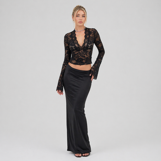 Women's Sheer Floral Top