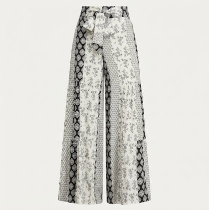Women's Tie-Waist Wide-Leg Pants